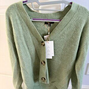 NWT Quince Baby Alpaca and Wool Cropped Cardigan